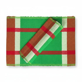 Handloom Table-mats. Set Of 6.